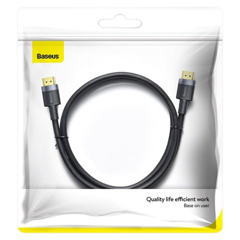 Кабель HDMI Baseus Cafule, HDMI, 2 м, чорний, #CADKLF-F01 Прев'ю 3