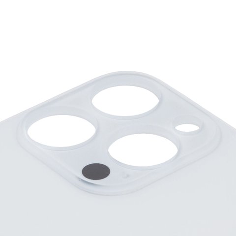 Задня панель корпуса для iPhone 15 Pro, біла, не потрібно знімати скло камери, High Copy, big hole Прев'ю 1