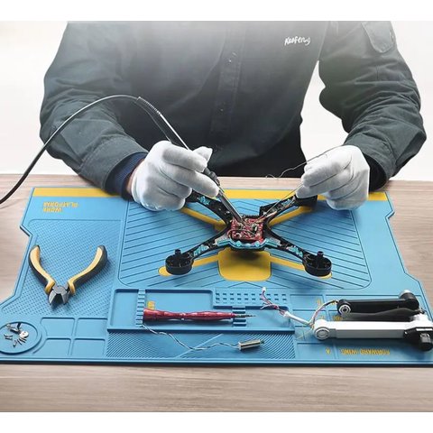 Insulation Mat Mechanic V70, (silicone, antistatic, 363 mm, 512 mm, with magnetic compartments) Preview 1