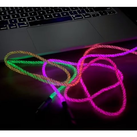 USB кабель Hoco U112, USB тип-C, USB тип-A, 100 см, 3 A, серый, #6931474788818 Превью 1