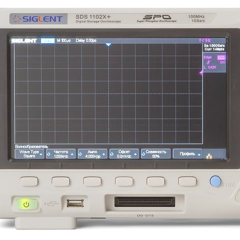 Фосфорный цифровой осциллограф SIGLENT SDS1102X+ Превью 5