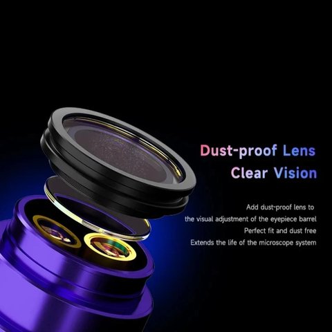 Microscopio Mechanic ROBOT6560T-B11, trinocular, 6,5X-60X Vista previa  3