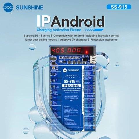 Кабель для запуску батареї Sunshine SS-915 V9.0, плата активації батареї, iphone 6 - 15 pro max / samsung / huawei / xiaomi Прев'ю 1