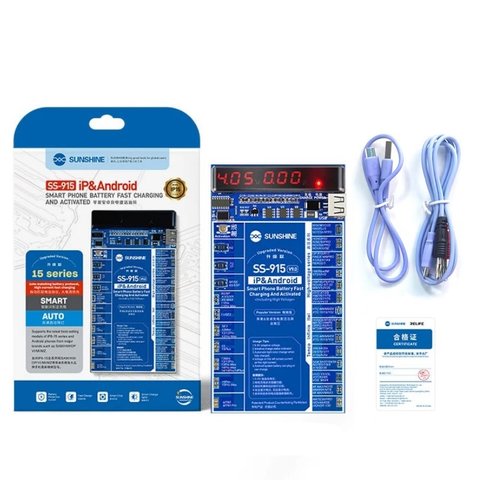 Кабель для запуску батареї Sunshine SS-915 V9.0, плата активації батареї, iphone 6 - 15 pro max / samsung / huawei / xiaomi Прев'ю 6
