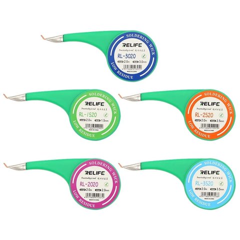 Стрічка для випаювання RELIFE RL-1520, (Ш) 1,5 мм, (Д) 2 м Прев'ю 1