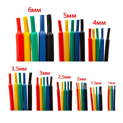 Термозбіжна трубка, 1 м, 4,0 мм, зелена Прев'ю 1