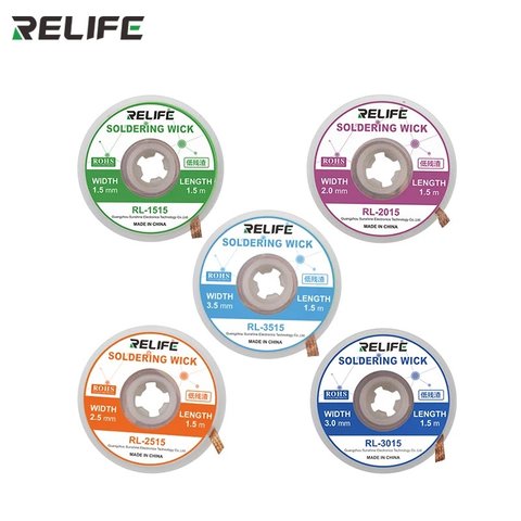 Стрічка для випаювання RELIFE RL-3015, (Ш) 3,0 мм, (Д) 1,5 м Прев'ю 2
