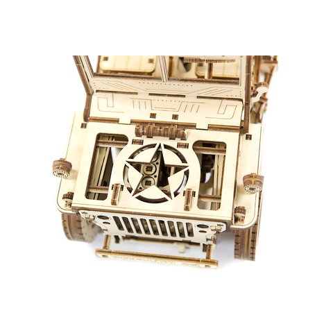 Деревянный механический 3D-пазл Wooden.City Автомобиль 4х4 Превью 5