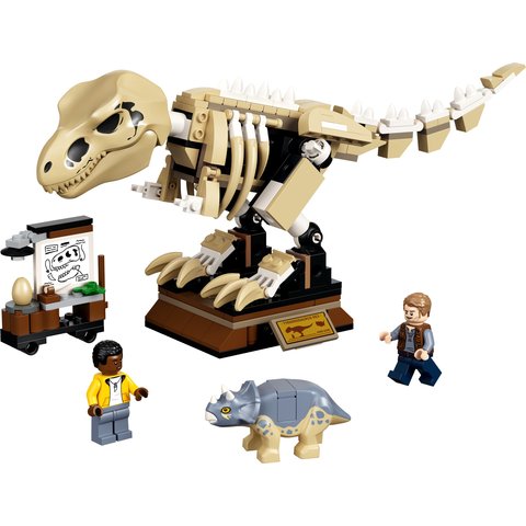 Конструктор LEGO Jurassic World Скелет тираннозавра на выставке 76940 Превью 1